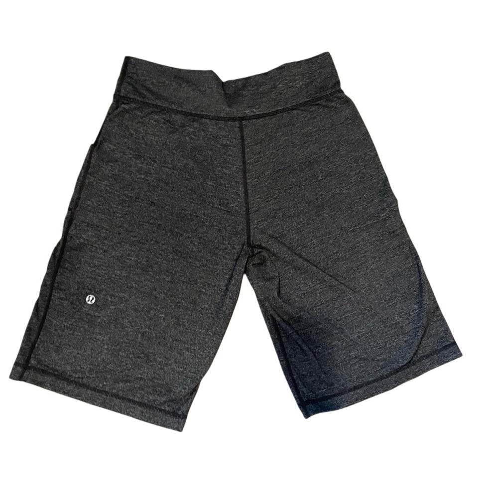 *Lululemon* biker, knee length athletic shorts, black, size 4